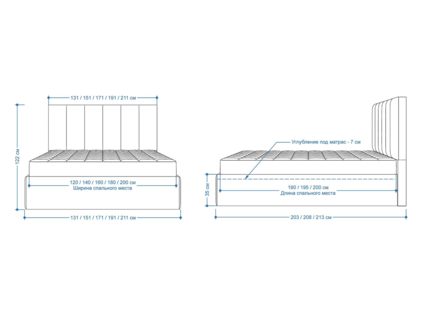 Кровать Lonax Милана велюр Dolly-3