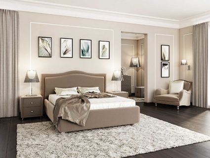 Кровать Nuvola Vicensa Style Bravo cream 180х190