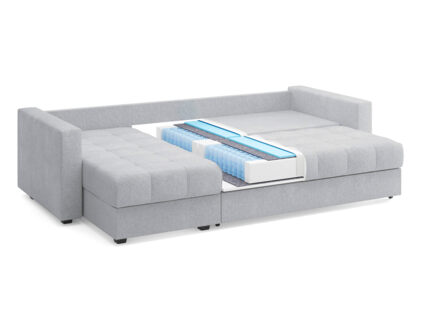 Диван Сонум Megapolis угловой Эвита серый Длина 260 см