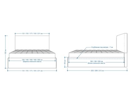 Кровать Lonax Фелиса велюр Dolly-2 (с подъемным механизмом) 120х195