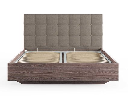 Кровать Сонум Luiza Ясень Анкор + Рогожка Песочная 160х200