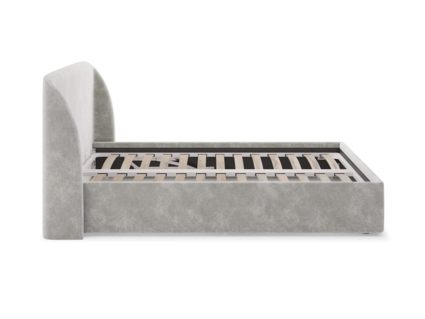 Кровать Сонум Nicole Микровелюр Светло-серый 140х200
