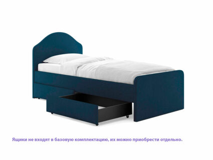 Кровать Сонум Emma Микровелюр белый 160х200