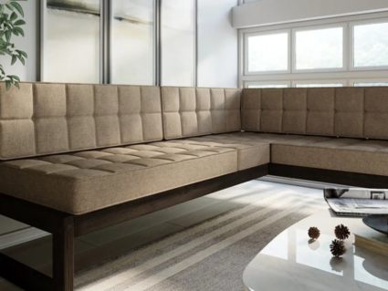 Диван Арско Сега угловой трехместный бежевый