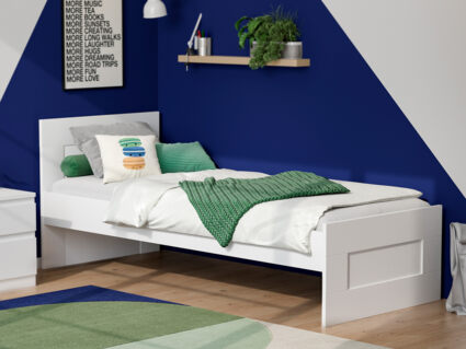 Кровать Гуд Лакк Сириус белая 140х200