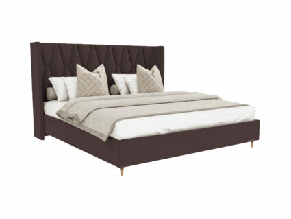 Кровать Beautyson Rebecca велюр Formula 238 коричневый (с подъемным механизмом) 160х190