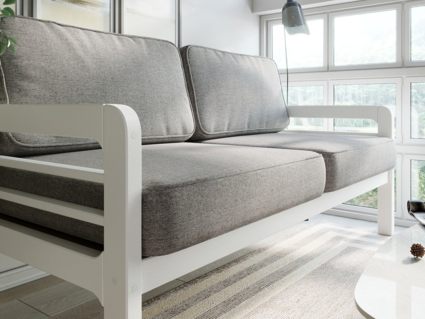 Диван Арско Бергер трехместный светло-серый