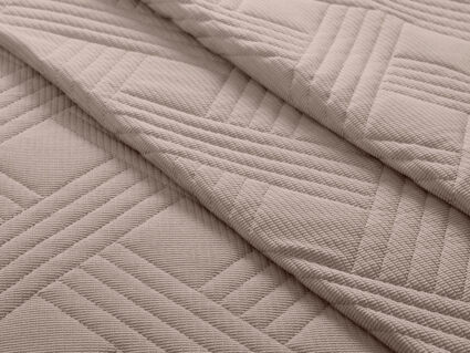 Покрывало Primavelle Velvet серо-бежевое 220х240