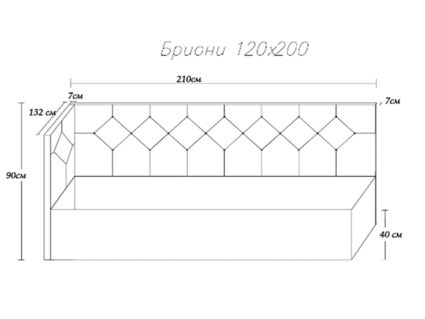 Кровать Димакс Бриони с подъемным механизмом 120x200 Велюр Velutto 05 уцененная 120х200