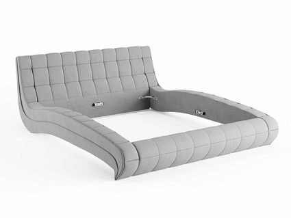 Кровать Сонум Milano Экокожа Белая 140х190