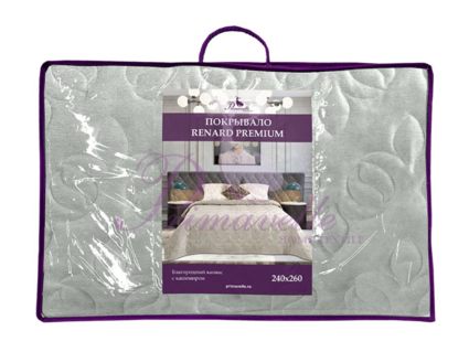 Покрывало Primavelle Renard Premium светло-серое