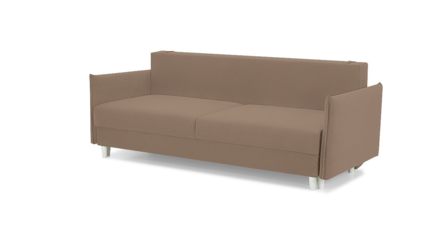 Диван Фиеста Мебель Портленд Лайт велюр Vivaldi 20 коричневый Длина 220 см