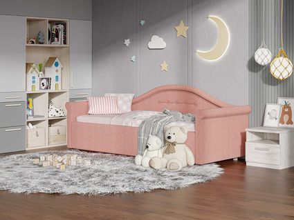 Кровать Сонум Maria Экокожа Белая (с подъемным механизмом) 90х190