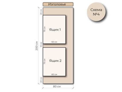 Кровать Mr.Mattress Site Box велюр Toffee 120х195