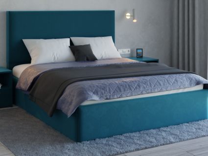 Кровать Lonax Фелиса велюр Dolly-13 (с основанием) 180х195