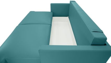 Диван Фиеста Мебель Ибица велюр Vivaldi 30 голубой Длина 215 см