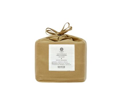 Комплект постельного белья Luxberry ЛЁН И ХЛОПОК горчичный Евро