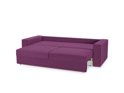 Диван Фиеста Мебель Тусон Лайт велюр Vivaldi 19 фиолетовый Длина 232 см
