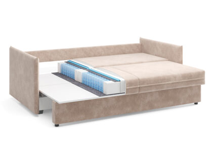 Диван Сонум Remy Микровелюр кофе Длина 215 см