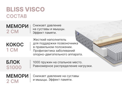 Матрас Димакс Bliss Visco 160х200