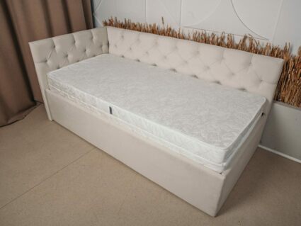 Кровать Димакс Бриони с подъемным механизмом 120x200 Велюр Velutto 05 уцененная 120х200