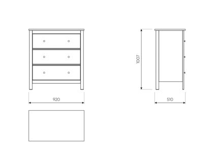 Комод Гуд Лакк Сага белый
